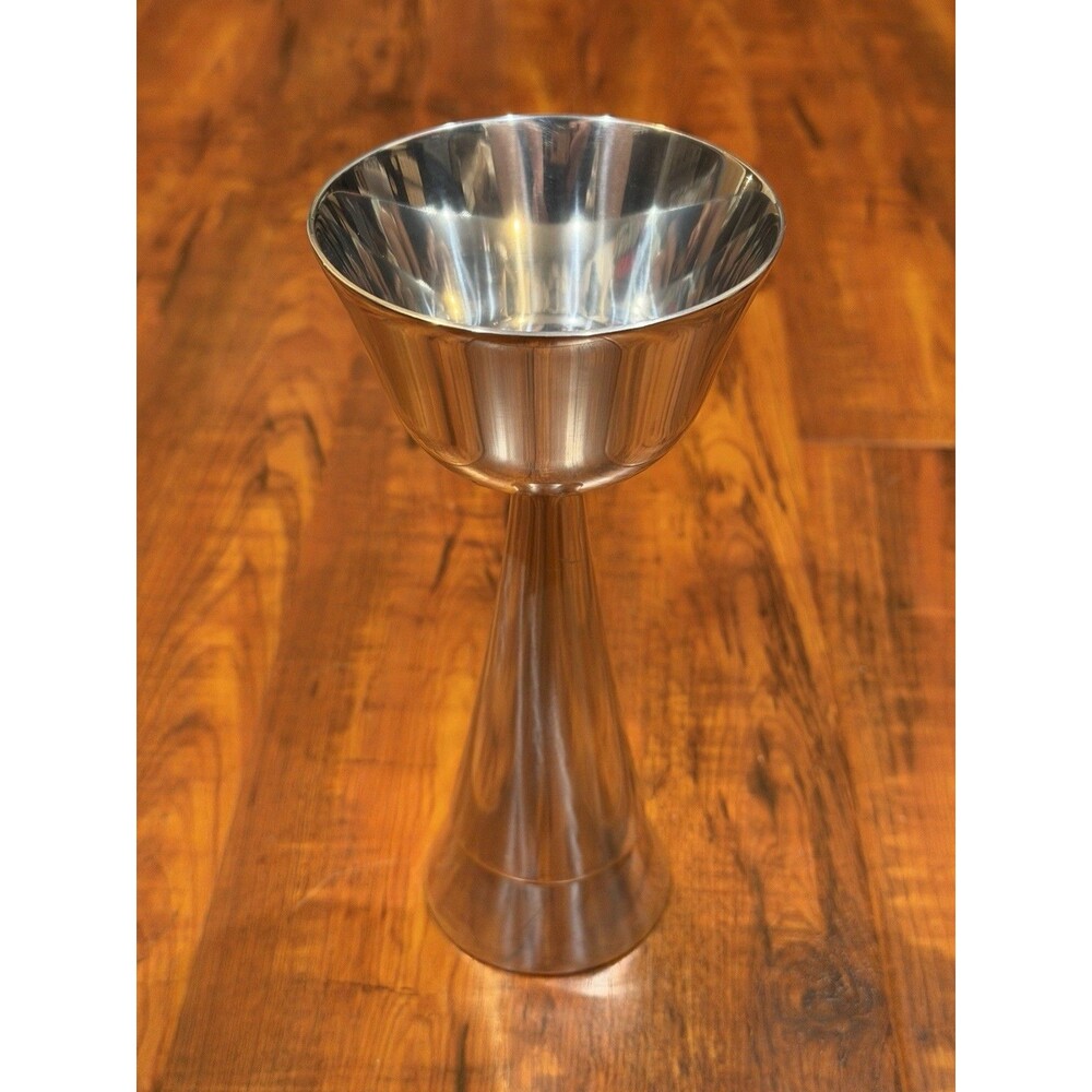 Vintage 2003 Nambe Marilyn Davidson 6250 Silver-Tone Metal Kiddush Cup